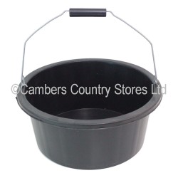 Bucket Black Plastic 3 Gallon Shallow